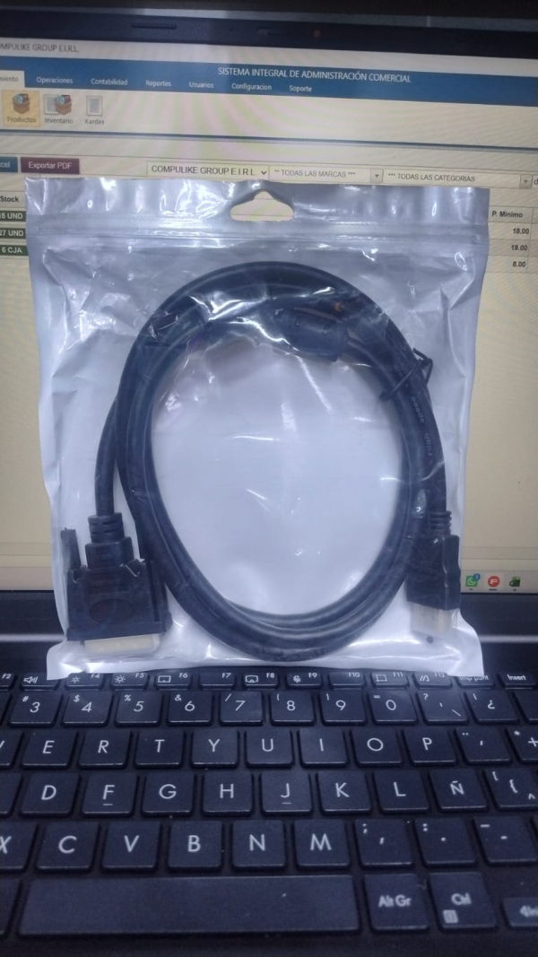 CABLE ADAPTADOR DVI A HDMI 1.5M HM-029