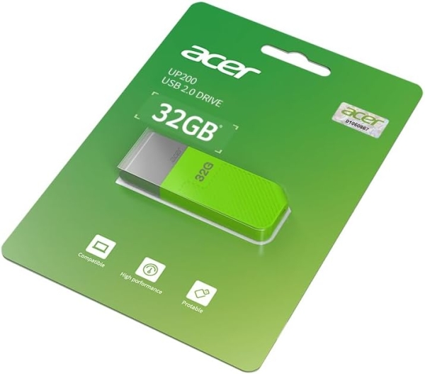 MEMORIA  USB 32GB ACER UP200 2.0 NEGRO