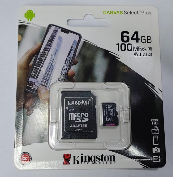 MEMORIA MICROSDHC 64GB 100MB/S   KINGSTON