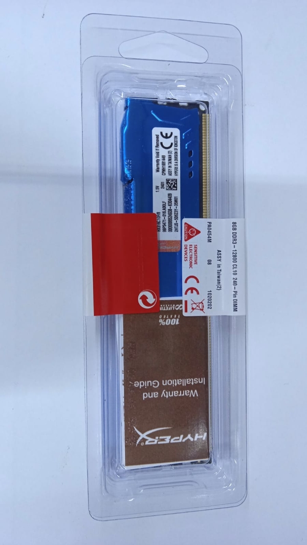 MEMORIA RAM KINGSTON HYPERX DDR3 8GB 1600HZ