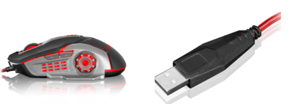 EXXPERT BLACK CYB M502 MOUSE GAMER USB 7LEDS 6B 3200DPI CYBERTEL