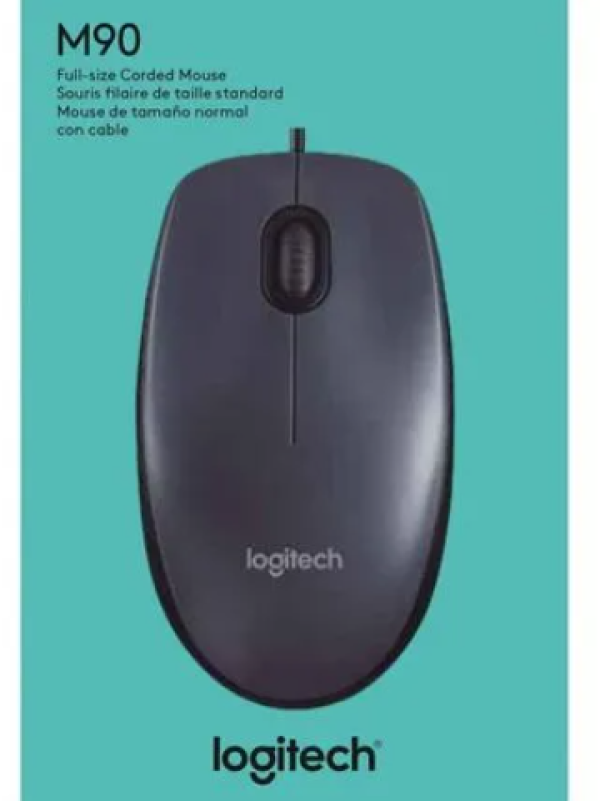 MOUSE LOGITECH M90 DARK MIDNIGHT USB BLACK (910-004053)