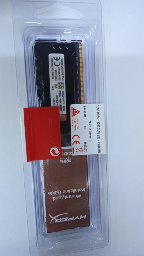 MEMORIA RAM 16GB DDR4 3200 HYPERFURY KINGSTON