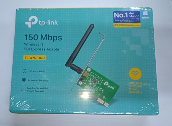 TARJETA PCI EX WIFI 1 ANTENA 150 MBPS TL-WN781ND