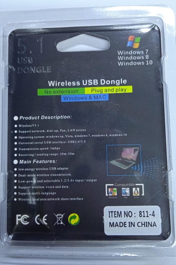 USB BLUETOOTH 5.3  USB DONGLE MODEL B15D