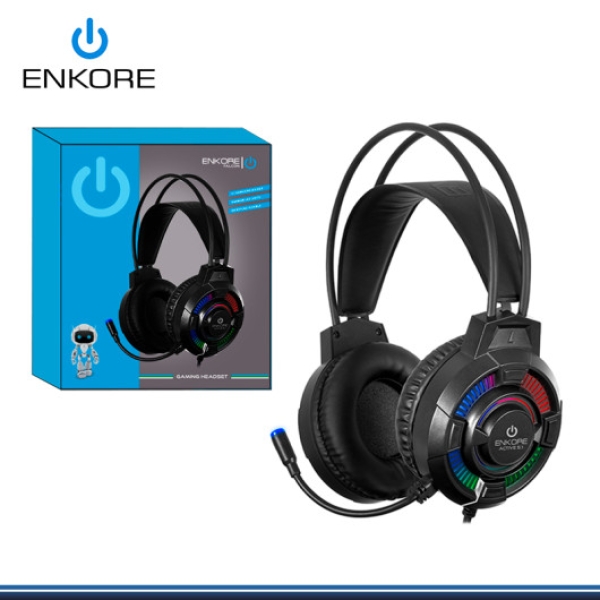 ACTIVE 5.1 EKHG1004U-W AURICULAR GAMER USB RAINBOW C/MICRO ENKORE