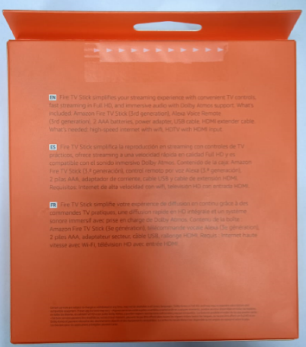 FIRE TV STICK AMAZON 3RA GEN FHD