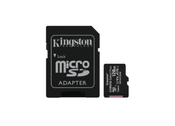 MICROSD 128GB KINGSTON MICSDXC CANVAS SELECT PLUS 100R A1 C10 CARD