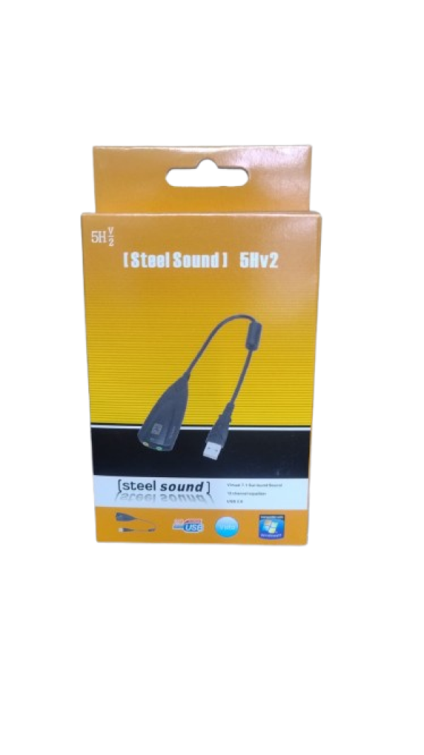 ADAPTADOR SONIDO 7.1 5HV2 CAJA NARANJA