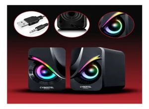EXXPERT BLACK CBX S301 PARLANTE 2.0 RGB 2" CYBERTEL