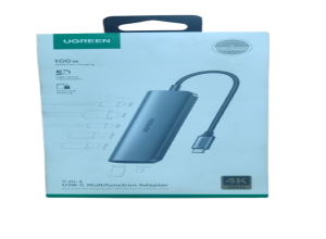 ADAPTADOR UGREN 7EN1 USB-C 4K/HDMI/100W/PD 2XUSB-A/SD/MICROSD CM195 (15214)
