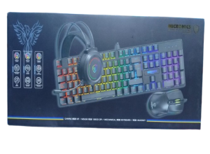 KIT GAMER MIRAGE BLACK MIC GTX2003-3K TECLADO+MOUSE+AURICULAR MICRONICS