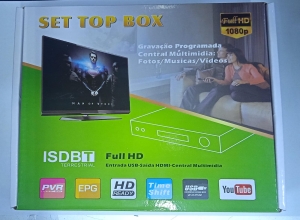 SINTONIZADOR DIGITAL ISDBT TERRESTRIAL FULL HD SET TO BOX  PARA TELEVISION CAJA AZULE