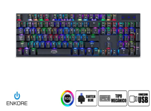 PATRIOT ENK1013+ TECLADO GAMER MECANICO USB ENKORE