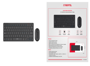 KIT EVOLUTION CYB WT801 TECLADO + MOUSE WIFI CYBERTEL