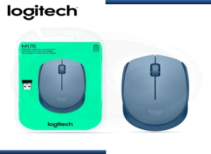 MOUSE LOGITECH M170 WIRELESS BLUE GRAY (910-006863)