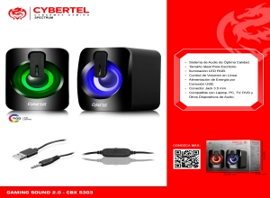 SPECTRUM CBX S303 PARLANTE 2.1 RGB CYBERTELL