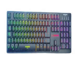 NEON+ BLACK MIC K709RGB + TECLADO MULTIMEDIA USB LED MICRONICS