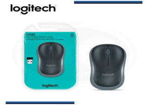 MOUSE LOGITECH M185 WIRELESS GRAY (910-002225)