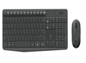 TECLADO LOGITECH + MOUSE MK235 WIRELESS USB SP BLACK (PN 920-007