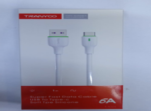 CABLE DE CARGA PARA CELULAR DE 1M TIPO C TRANYOO MODEL TX22C
