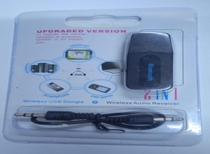 RECEPTOR BLUETOOTH CON CABLE WIRELESS AUDIO RECEIVER UPGRADED VERSION