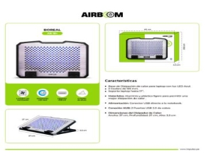 BOREAL+ AB 18+ BASE CON COOLER 2FAN LED 14CM AIRBOOM
